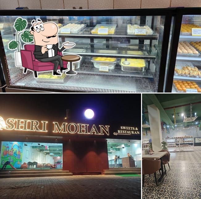 The interior of Shri Mohan Sweets and Restaurant