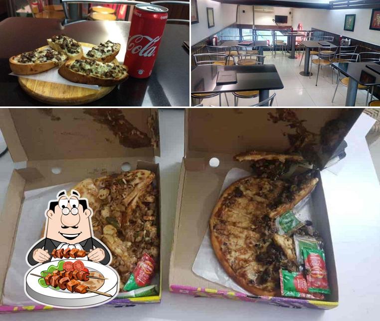 Take a look at the image showing food and interior at Smokin' Joe's