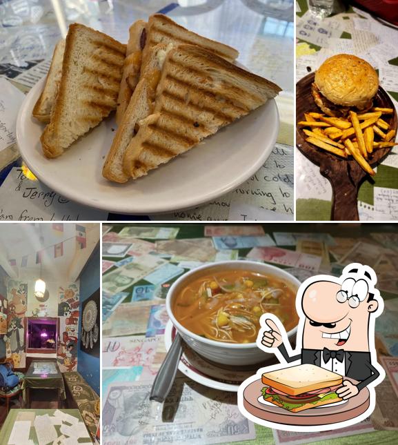 Grilled cheese sandwich at Tom & Jerry Cafe
