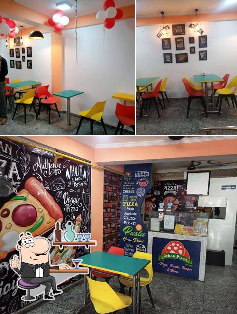 The interior of Urban Pizza