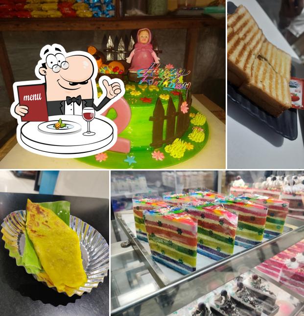 Food at Golden Bakery and Sweets