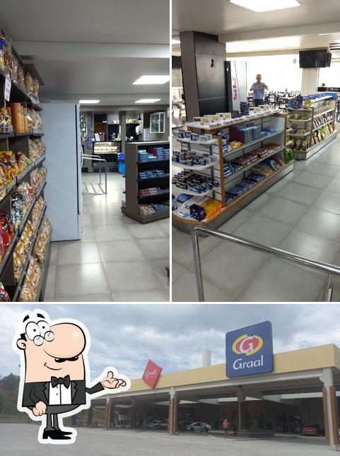 A ilustração da interior e exterior no Graal GP sul