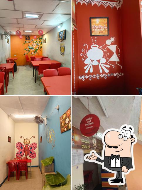 Check out how Donne biryani corner (original) looks inside