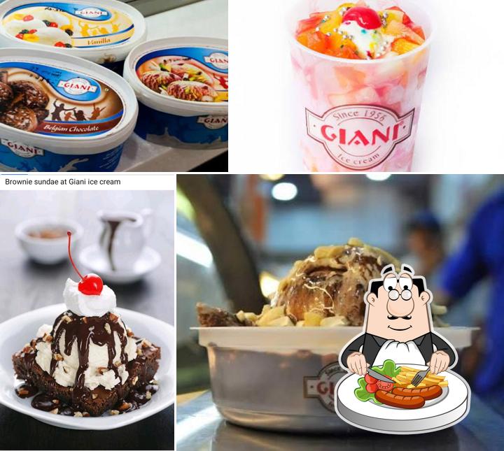 Food at Giani Ice cream parlour