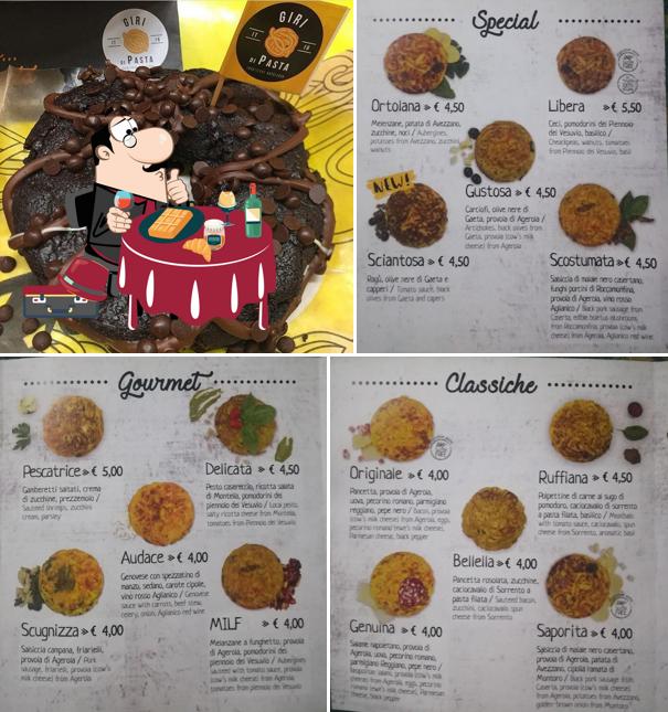 Giri di Pasta serve un'ampia selezione di dolci