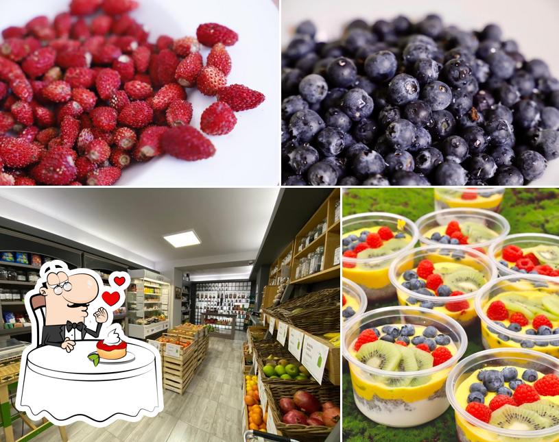 Juice Box offre un'ampia selezione di dolci