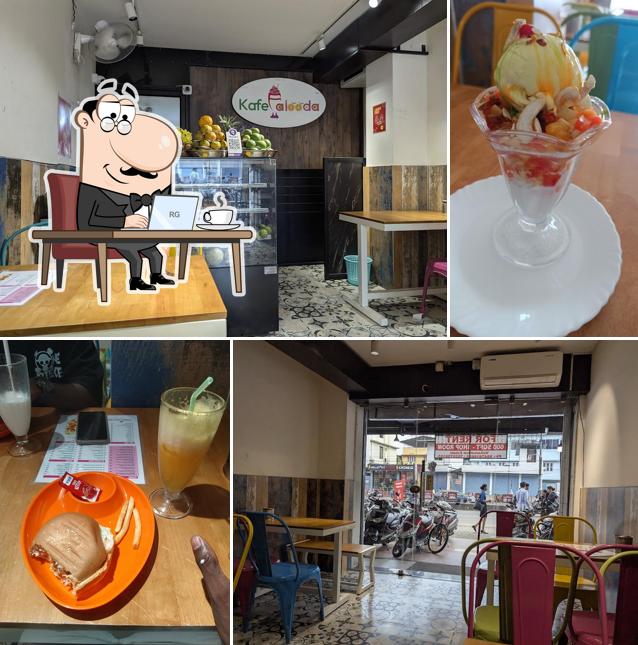 The interior of Kafe Falooda