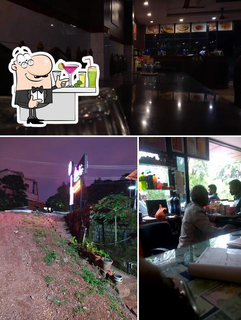 Among different things one can find bar counter and exterior at Seif Palace Restaurant