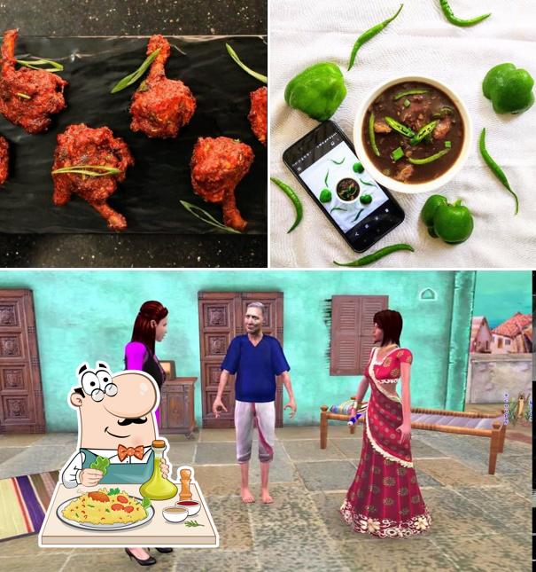 This is the photo showing food and interior at The Indian Wok