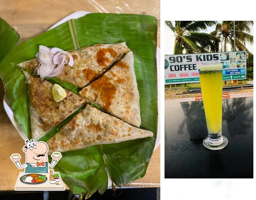 Meals at 90's Kids coffee shop