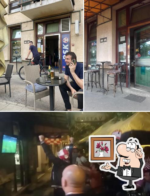 Gli interni di Caffe bar Gustav