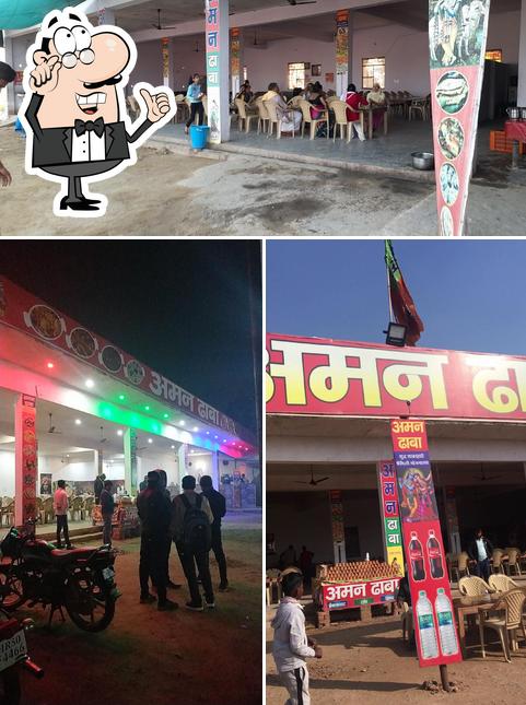 The interior of Aman dhaba