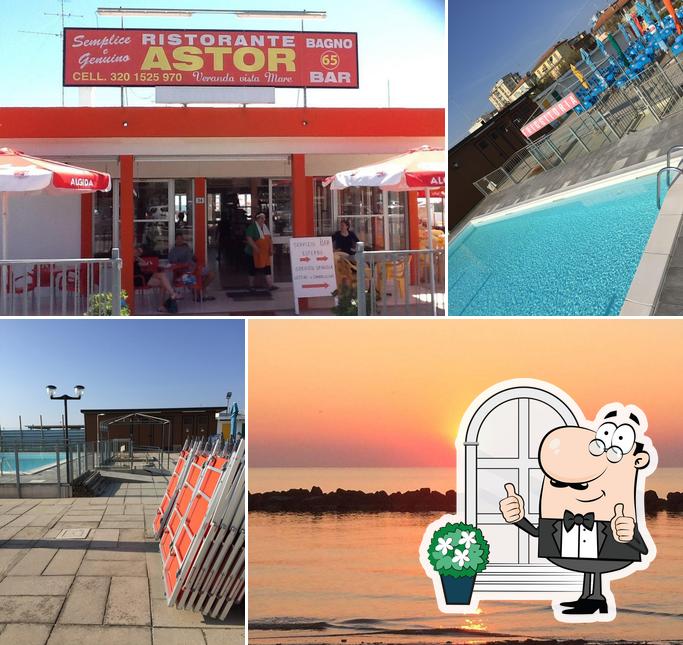 Gli esterni di Bagno Astor: Ristorantino-friggitoria-piadineria