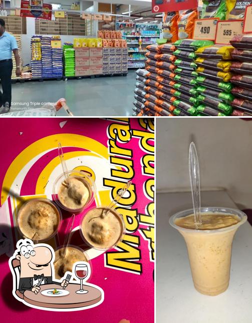 Take a look at the picture displaying food and interior at Madurai Jigarthanda