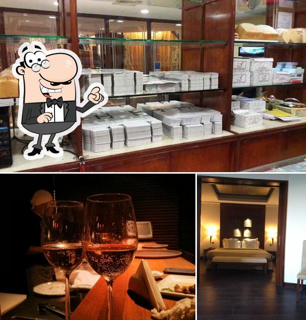 The picture of Ashoka hotel’s interior and alcohol