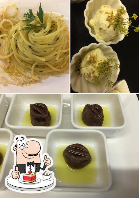 E*tra Vergine Oleoteca serve un'ampia gamma di dessert