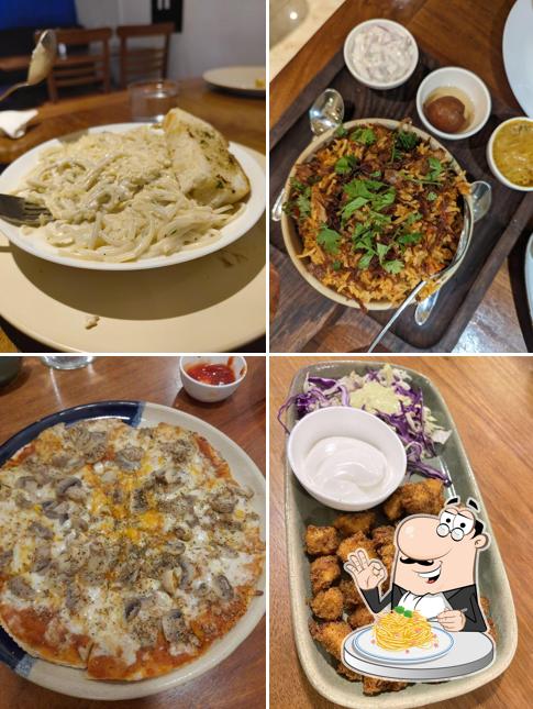 Spaghetti carbonara at May Kitchen & Bar