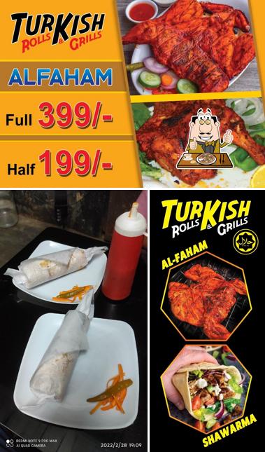 Order pizza at TURKISH ROLLS AND GRILLS