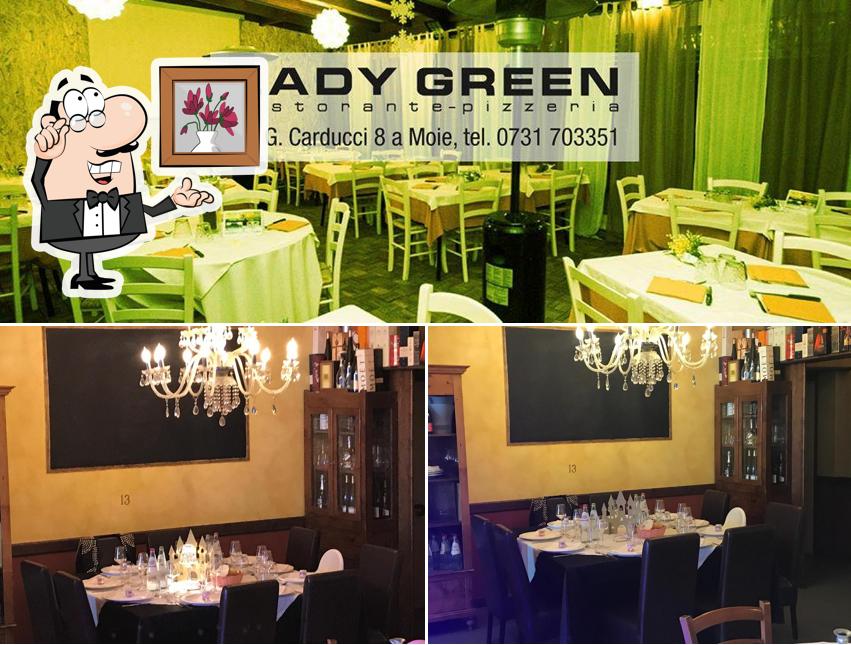 Gli interni di Ristorante Pizzeria Lady Green
