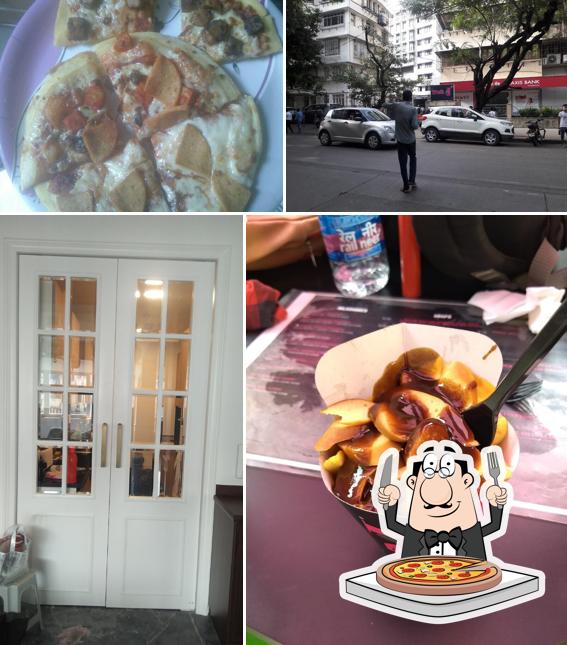 Get pizza at The J