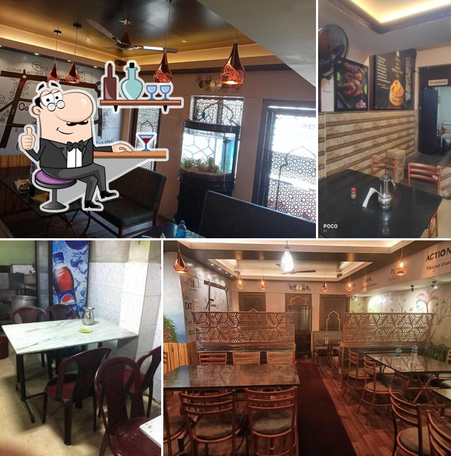 The interior of Khader Bhai's Bangalore Hotel