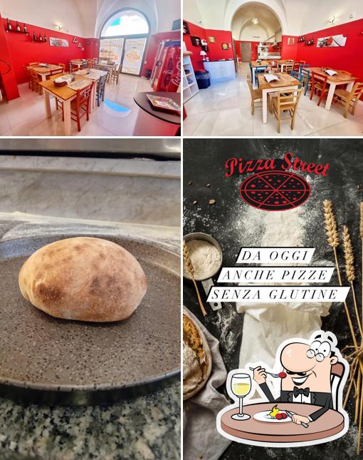 La immagine di cibo e interni da Pizza Street