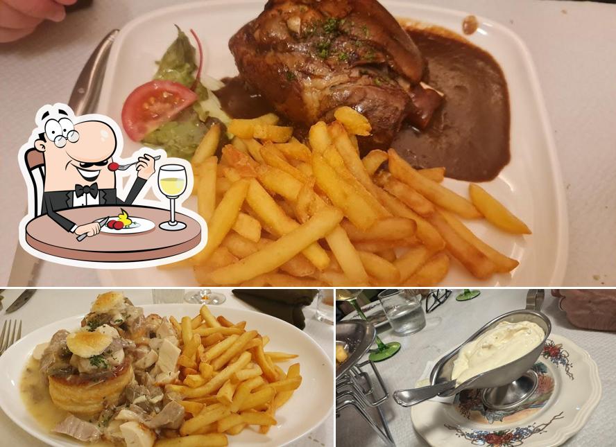 Nourriture à Restaurant Au Cheval Blanc
