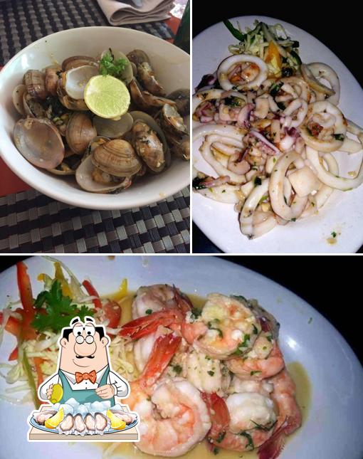 Get seafood at Horse Shoe Bar & Restaurant