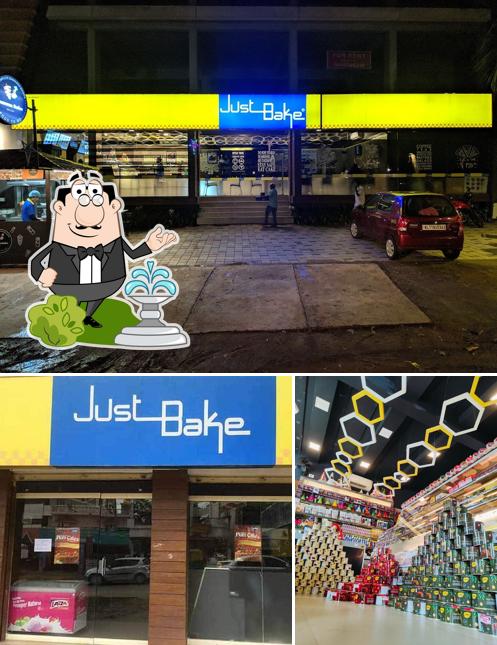 The exterior of Just Bake calicut by-pass