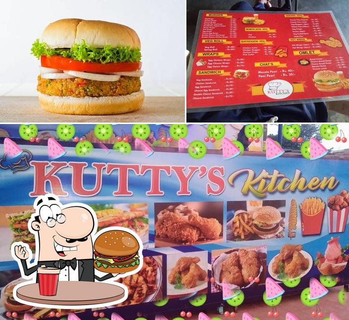 Try out a burger at KUTTY'S Kitchen