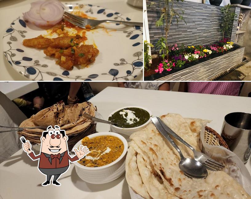 Take a look at the picture showing food and exterior at Surabhi Grand