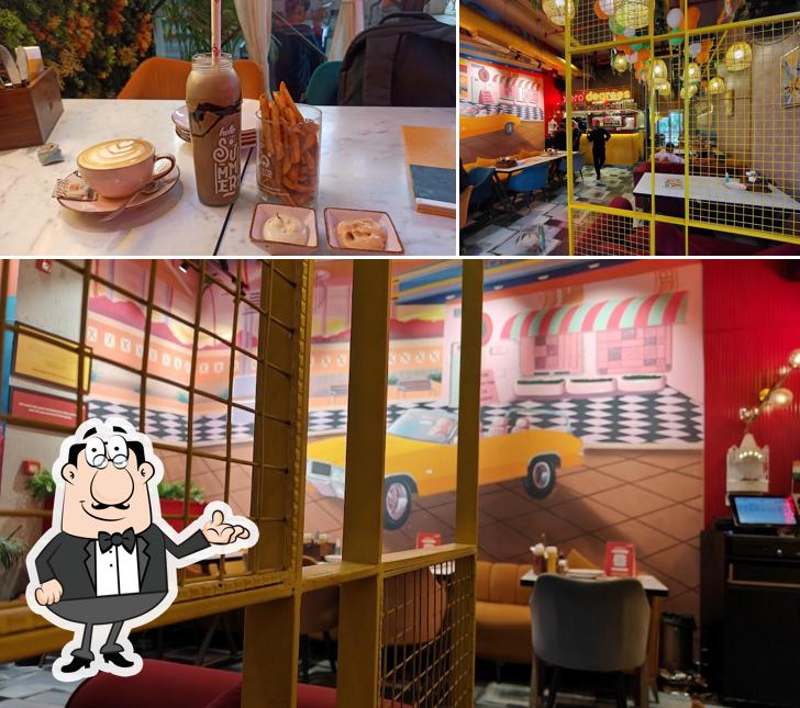 Take a seat at one of the tables at Xero Degrees Noida