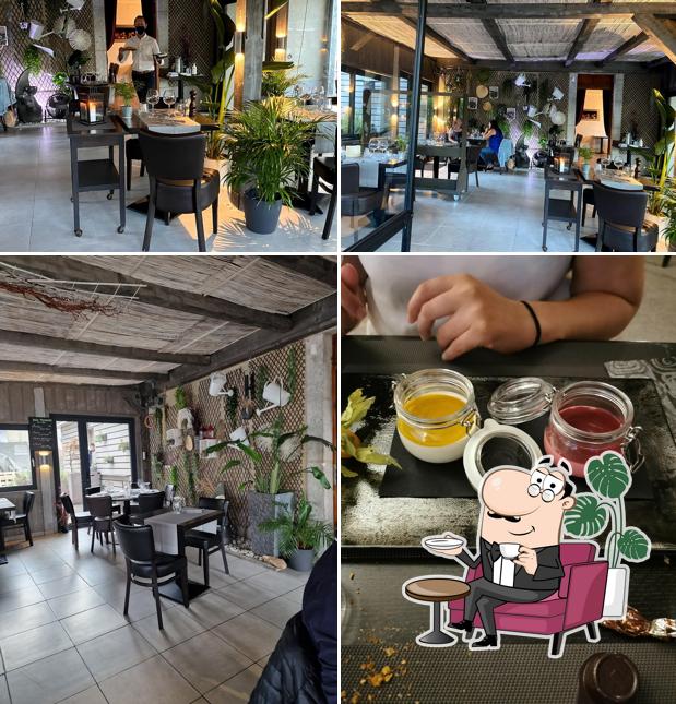 Gli interni di Café de la Poste Onex