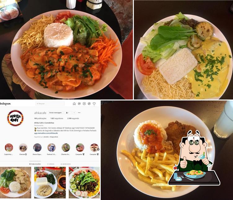Comida em Afrika Café e Comidinhas