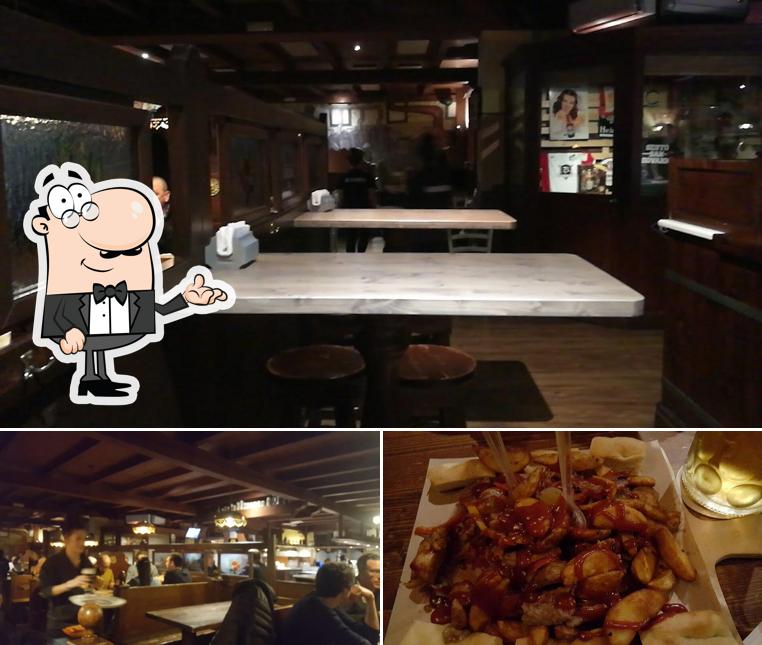 Dai un’occhiata alla foto che presenta la interni e cibo di La Baracca