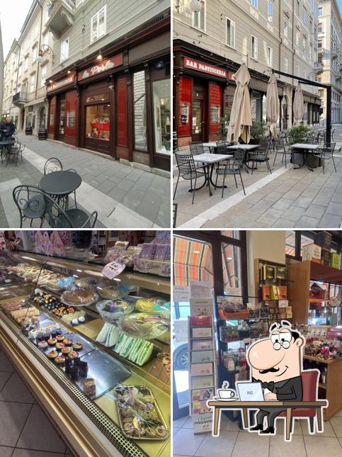 Gli interni di La Perla Pasticceria Trieste