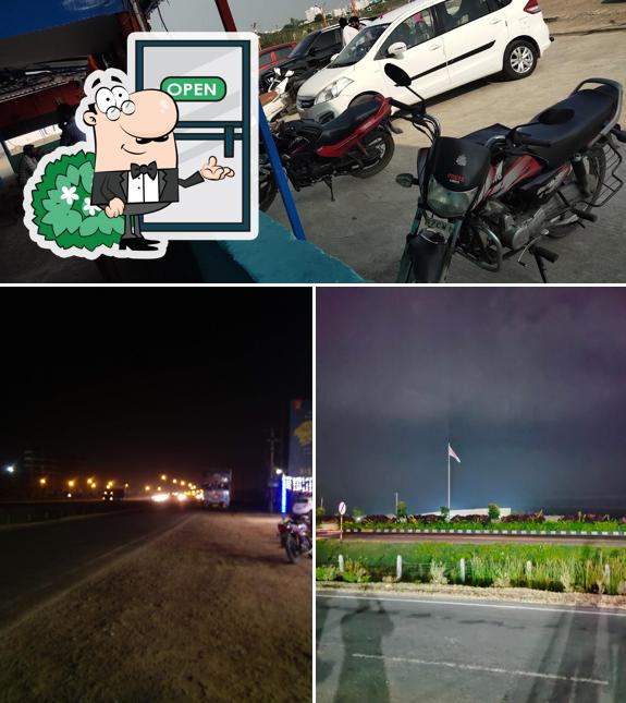 Enjoy the view at the outside area of North Mishra Dhaba