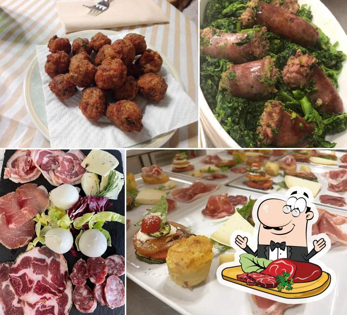 Prova i un pasto a base di carne a Nido Del Falco