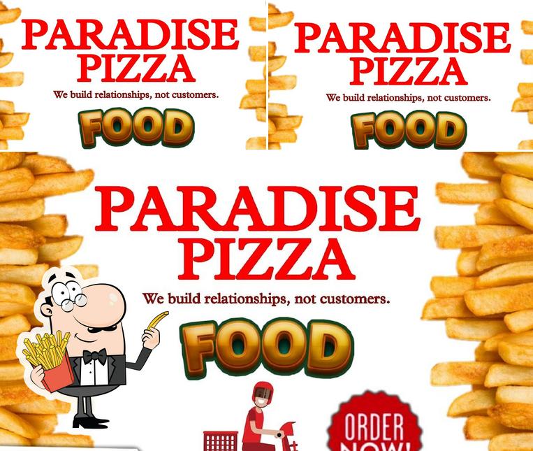 Order French-fried potatoes at Paradise Pizza