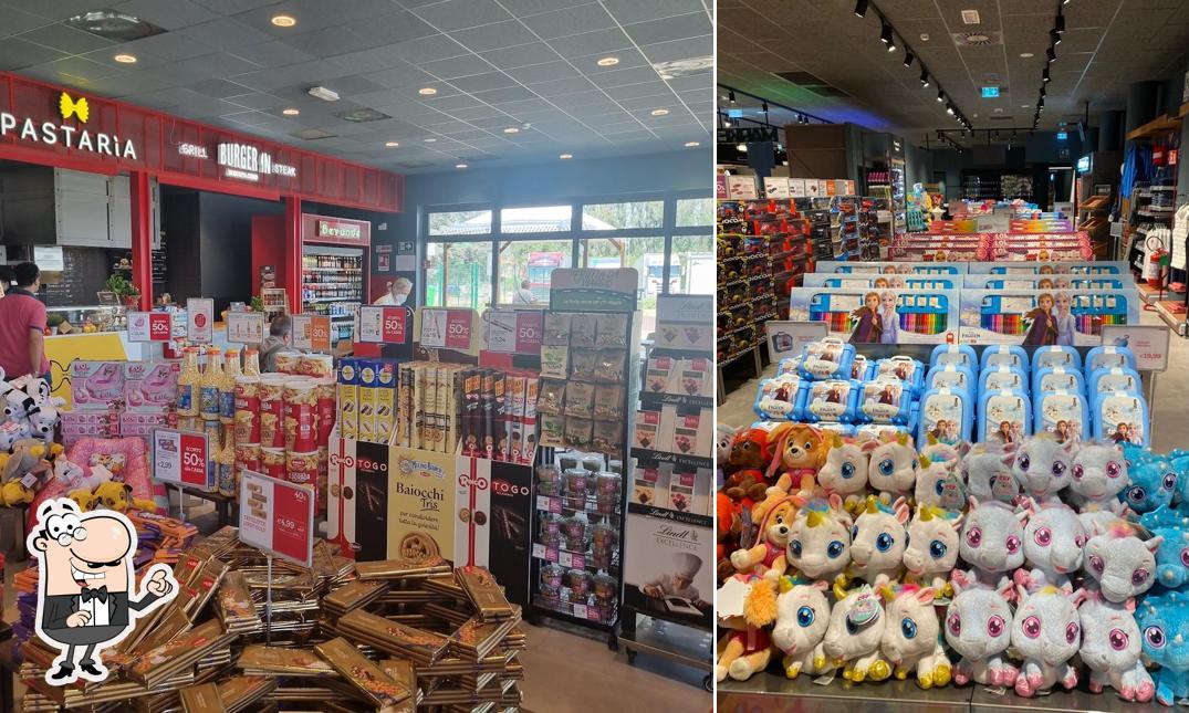 Gli interni di Autogrill Montepulciano Ovest