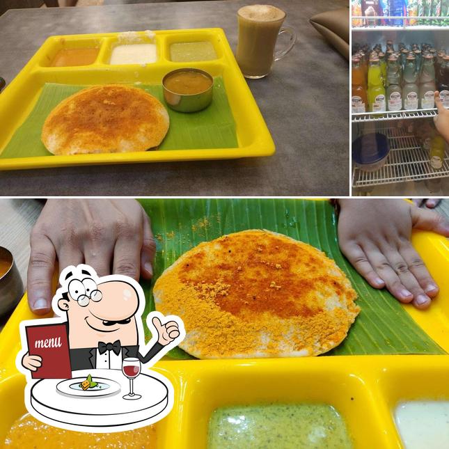 Among various things one can find food and beer at Annanagar Vaishnavas Thattu Idli Kadai