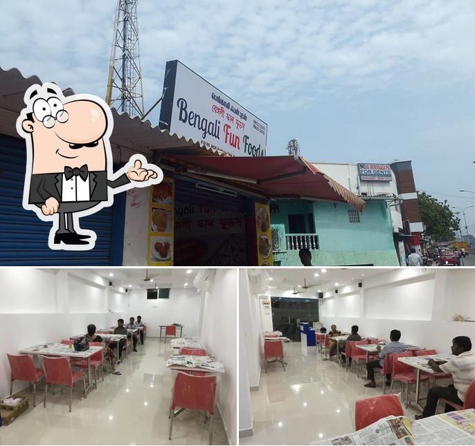 Take a look at the picture displaying interior and exterior at Bengali Fun Foods
