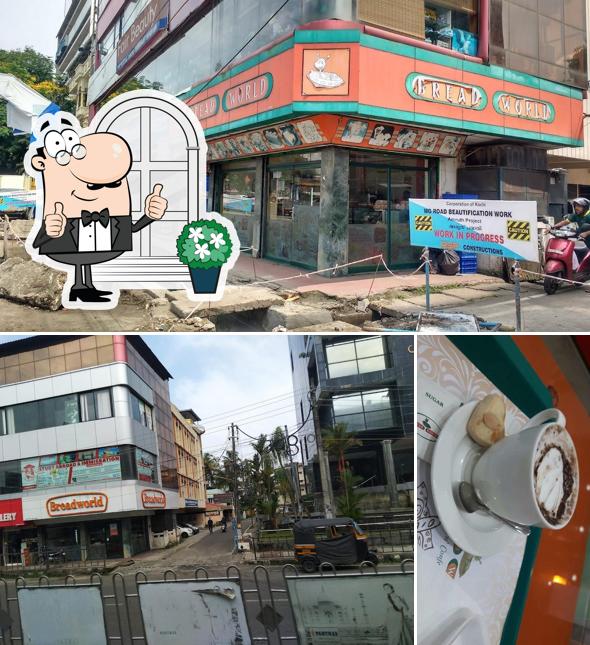 The photo of exterior and beverage at BreadWorld