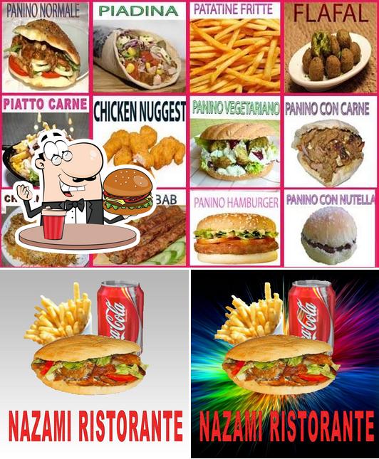 Prenditi un hamburger a Nazami Ristorante