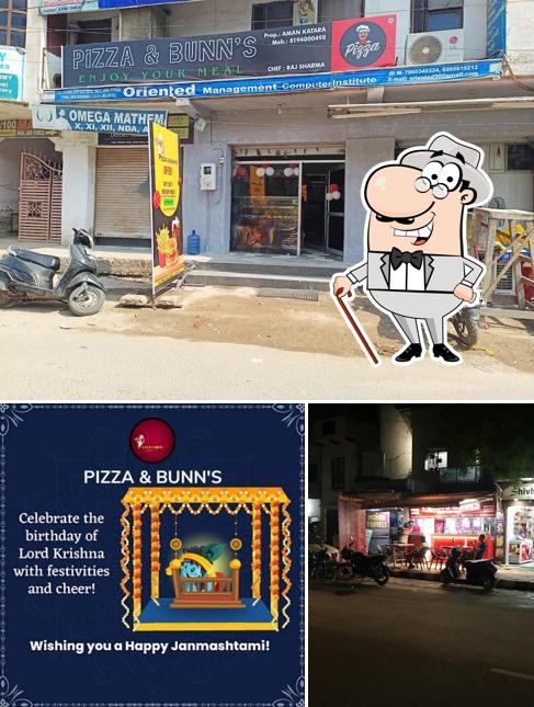 The exterior of PIZZA AND BUNNS