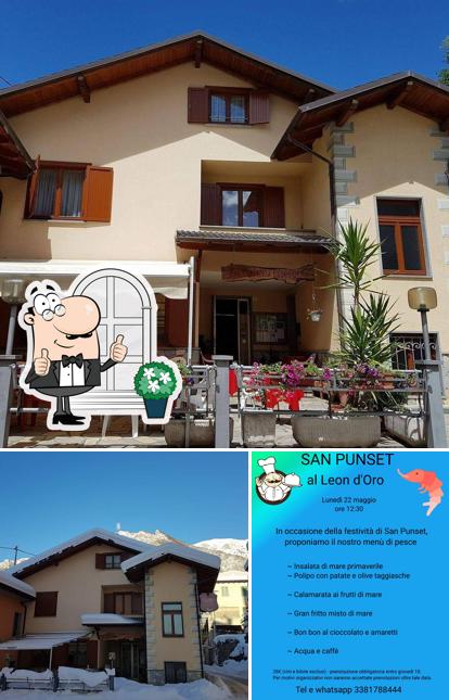 Gli esterni di Trattoria Leon d'Oro