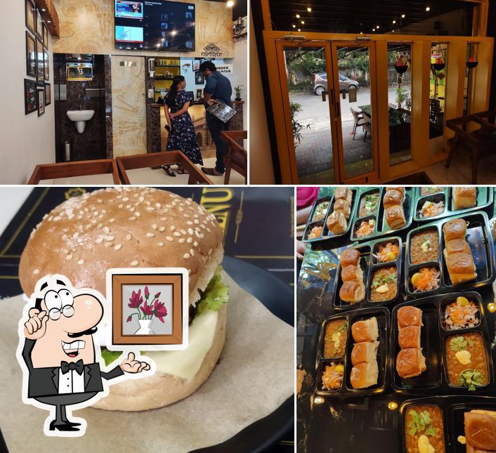 The image of interior and food at Tuyueats Mumbai Chaat