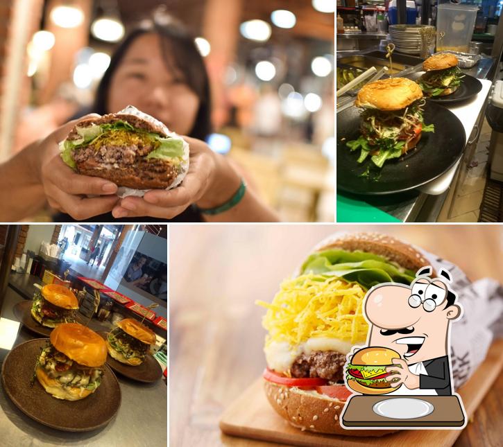 Beach Burger Riviera serve uma infinidade de opções para os amantes dos hambúrgueres