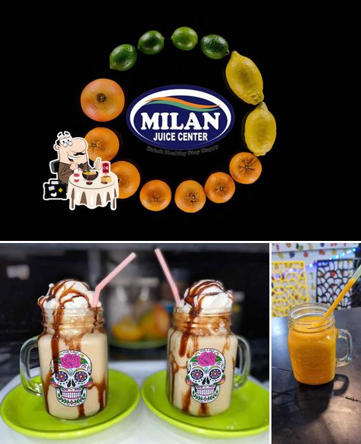 Food at Milan juice center