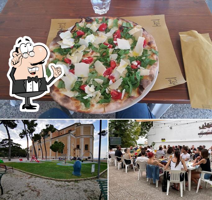La interni e cibo del ristorante